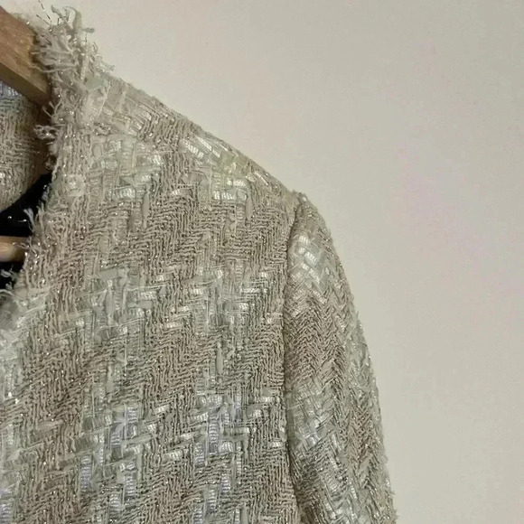 Smythe Cream Tweed Houndstooth Blazer - Picture 7 of 12